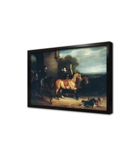 Queen Victoria Riding Out Çerçeveli Mdf Tablo