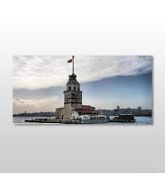 Kız Kulesi İstanbul Kanvas Tablo 100x50cm (Karışık)