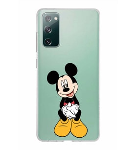 Samsung Galaxy S20 FE Kapak Mickey Mouse Tasarımlı Şeffaf Silikon Kılıf