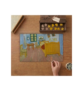 Vincent van Gogh Yatak Odası Tasarımı 240 parça Ahşap Puzzle Ahşap Kutuda MP09100
