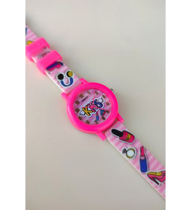 KIZ ÇOCUĞU HEDİYE PEMBE KİSS ÖPÜCÜK KOL SAATİ