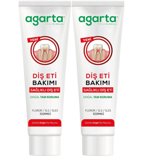 Agarta Doğal Tam koruma Diş Macunu 90 ML Diş Eti Bakımı & Plak Karşıtı (2 Li Set)