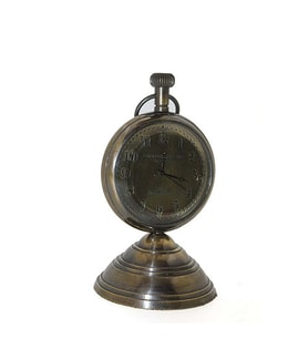 Massachusetts 1812 Tarihi Tasarımlı Vintage Pirinç Anolog Masa Saati