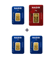Nadir Gold 24 Ayar 12,5 Gram Külçe Altın (1 Adet 5 Gram Külçe Altın + 3 Adet 2,5 Gram Külçe Altın )