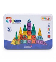 Güçlü Mıknatıslı 3D Manyetik Yapı Seti 45 Parça - Renkli Mini Bloklar Eğitim Serisi