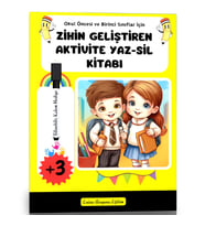 Okul Öncesi ve Birinci Sınıflar İçin Zihin Geliştiren Aktivite YAZ-SİL Kitabı
