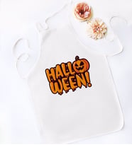 BK Gift Halloween Tasarımlı Beyaz Mutfak Önlüğü-3