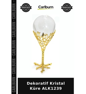 Özel Üretim Hediye Ev Aksesuarı Masaüstü Dekoratif Kristal Küre ALK1239