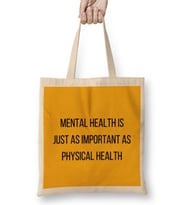 MENTAL HEALTH IS NOT A PERsonal Failure Depression Bez Çanta Uzun Saplı