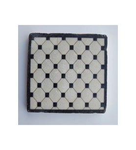 Doğal Taşlı Dekoratif Banyo Gider Kapağı 10x10 cm