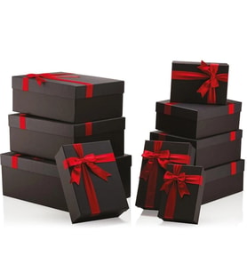 GIPTA MY BLACK DİKDÖRTGEN HEDİYE KUTUSU BX1032 A 120x180x70mm - TEKLİ