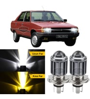 Renault 9-11 Broadway Fairway Spring Flash Uyumlu Mercekli Far Ampulü Led Xenon Sarı-Beyaz Uzun Kısa