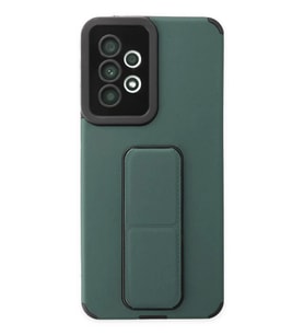 Newface Samsung Galaxy A33 5G Kılıf Mega Standlı Silikon - Yeşil