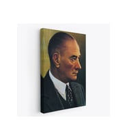 Atatürk Portre Tablosu Mustafa Kemal Atatürk Dikdörtgen Kanvas Tablo-DH-85