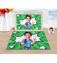 BK Gift Kişiye Özel Erkek Doktor Karikatürlü 1000 Parça Profesyonel Puzzle-3