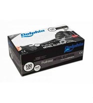 Dolphin Siyah Nitril Eldiven Extra Kalın 100 Adet XL