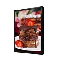 Çikolatalı Pasta Çerçeveli Mdf Tablo