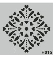 H015 Stencil Boyama Şablonu 25x25 cm. 