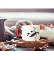 BK Gift Kişiye Özel İsimli Kırmızı Kulplu Çay & Kahve Fincanı-25, Arkadaşa Hediye, Sevgiliye Hediye
