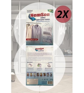 2 Adet 250 Gr. Askılı Dolap içi Nem alıcı