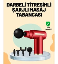 Kas Gevşetici Masaj Tabancası 4 Başlık Ve Ayarlanabilir Hız