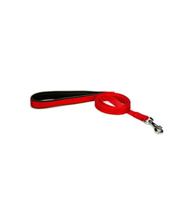 Doggie Konforlu Dokumadan El Yapımı Köpek Gezdirme Kayışı 2x140cm - Red
