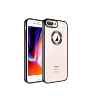 Apple iPhone SE 2020 Uyumlu Kılıf Kamera Korumalı Logo Gösteren Zore Omega Kapak (Siyah)