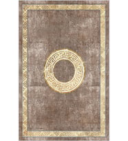 Eliana Home Baskılı, Yıkanabilir Kaymaz Taban Salon Halısı LNA1832-SD1190 100x150 cm (Kahverengi)