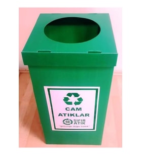 Yeşil Cam Toplama Kutusu, Çevre Dostu Sıfır Atık Kutusu