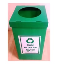 Yeşil Cam Toplama Kutusu, Çevre Dostu Sıfır Atık Kutusu