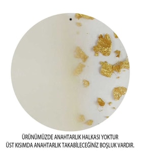 50 Adet EPOKSİ YUVARLAK 5 CM ANAHTARLIK MODELİ ALTIN PK:1-