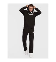 Puma Ess Big Logo Hoodie - Erkek Siyah Kapüşonlu Sweatshirt - 586688 01