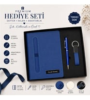 Kişiye Özel Defter - Kalem ve Anahtarlık Seti