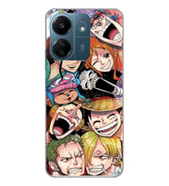 Xiaomi Redmi 13C Uyumlu One Piece Tasarımlı Şeffaf Telefon Kılıfı