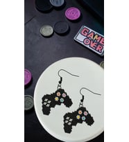Miyuki Boncuk El Yapımı Joystick Oyun Konsolu Gamepad Küpe