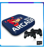 Retro Arcade Oyun Konsolu PS1/PSP/N64-4K HD Destekli Mavi Renk Nostaljik Oyun Keyfi (A.Siyah)