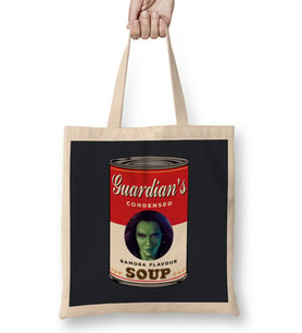 Guardians Of The Galaxy Gamora Soup Warhol Bez Çanta Uzun Saplı