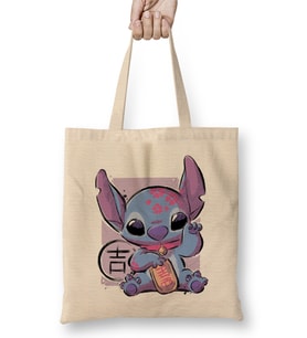 Maneki Stitch Bez Çanta Uzun Saplı