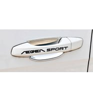 Egea Sport Kapı Kolu ve Jant sticker seti 8 adet yazı 123