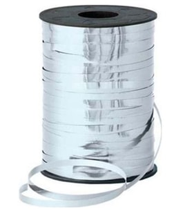 San Parlak Metalik Rafya 8Mm 200 Metre Gümüş