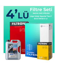 Filtron Ford Kuga 1.5 Benzin Filtre Bakım Seti Liqui Moly Motor Yağlı (2019-2023) 4 Lü