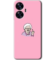 Realme C55 Kılıf HD Desen Baskılı Kılıf - Bad Grandmother