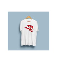 Oversize Osmanlı İmparatorluğu Haritası Baskılı Unisex T-shirt (Beyaz)