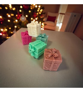 Mumelia Candles Hediye Kutusu Formunda - Doğal Soya Dekoratif Mum
