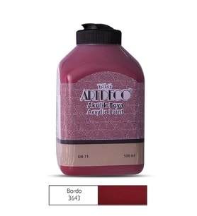 ARTDECO 070L-3643 AKRİLİK BOYA 500 ML. BORDO
