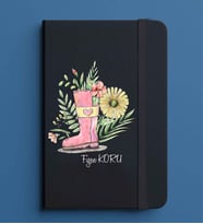 Kişiye Özel 13x21 Siyah Defter-11