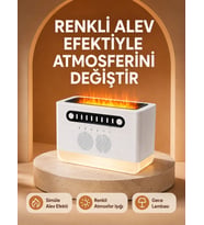 Type-C Şarjlı Kablosuz Hoparlör Beyaz Gürültü ve Atmosfer Işığı