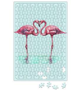 Aşk Kuşları Flamingo Puzzle 240 Parça Yapboz