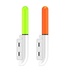Valkyrie 2 Adet Şarjlı LED Kamış Olta Ucu Işığı Su Geçirmez USB Evrensel Uyumlu Gece Balıkçılığı