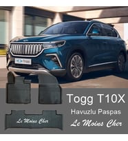 Yerli Üretim Togg T10X Araca Özel 3D Havuzlu Oto Paspası Yerli Araba Yerli Paspas